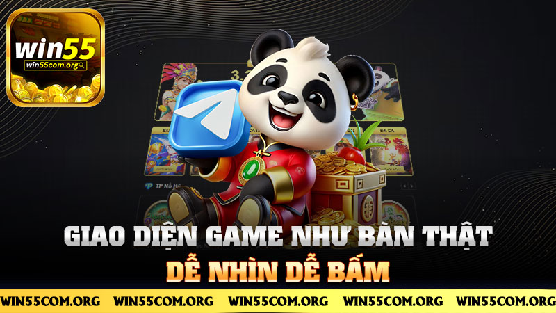 Giao diện game như bàn thật, dễ nhìn dễ bấm